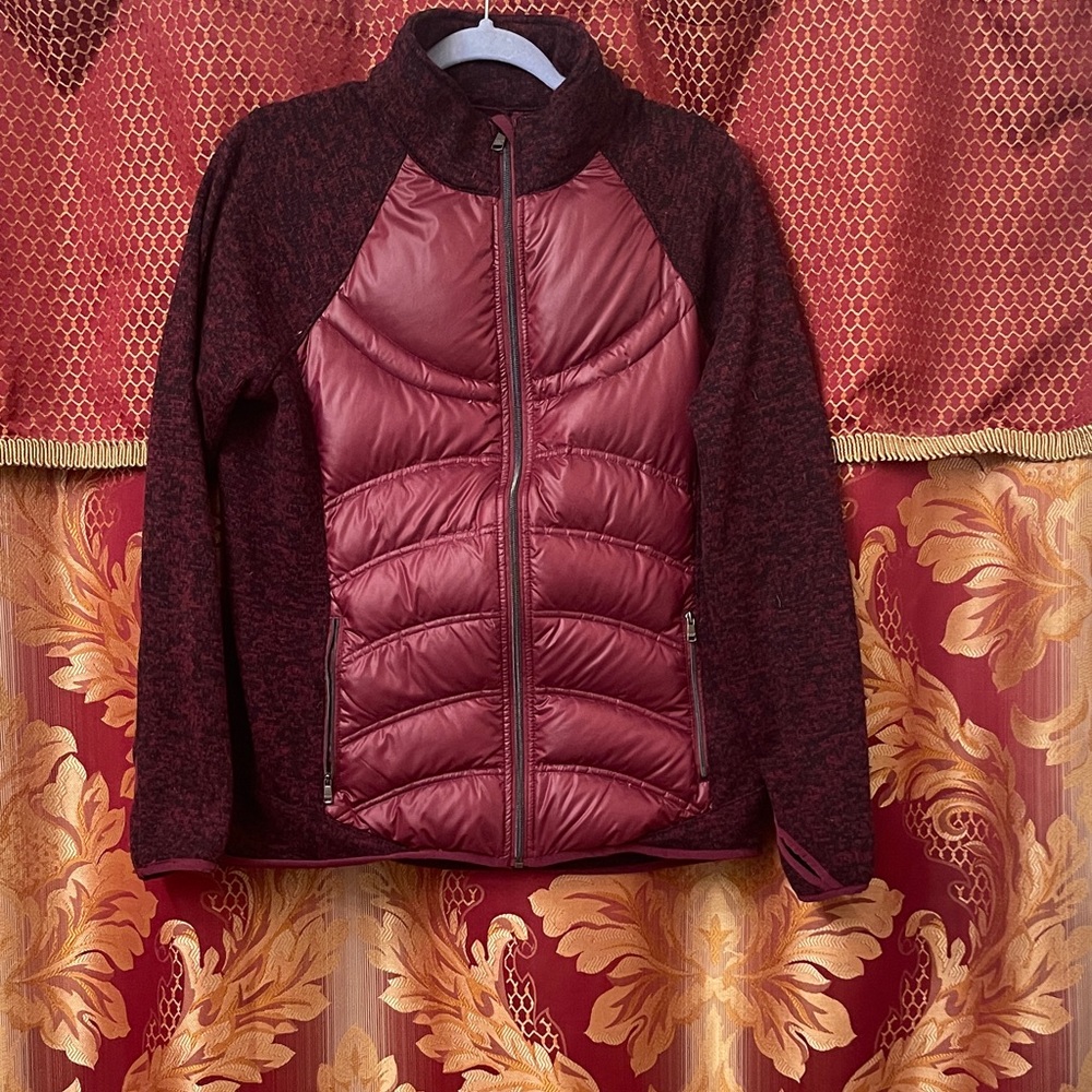 London Fog Maroon Puffer Jacket